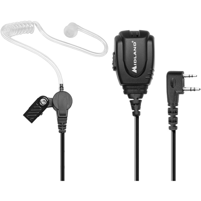 Midland BizTalk MA2 Auricular Oculto para Radios MB Cable Alto Grado S2 Pin