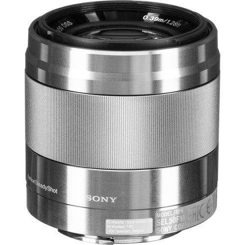 Sony E 50mm f 1.8 OSS Lente para cámara APS-C Estabilización óptica 75mm