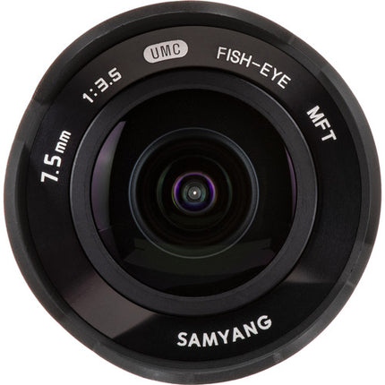 Samyang 7.5mm f3.5 UMC Fisheye Lente Micro Cuatro Tercios 180º Plata