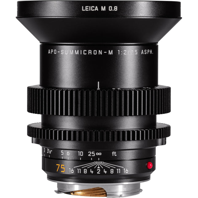 Leitz Cine 75mm f2.0 Full Frame M-Mount Lente 27" Distancia Mínima