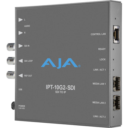 AJA IPT-10G2-SDI Mini-Conversor 3G-SDI a IP SMPTE ST 2110 1080p60 10 GbE