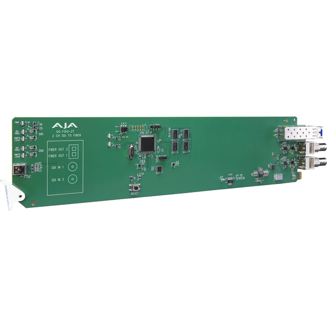 AJA 2-Channel Transmisor 3G-SDI a Fibra Óptica LC Monomodo 3 Gb/s