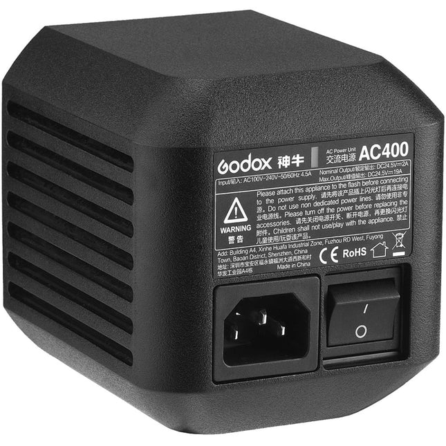Godox Adaptador de Corriente AC para Monoluz Witstro AD400Pro 100-240V