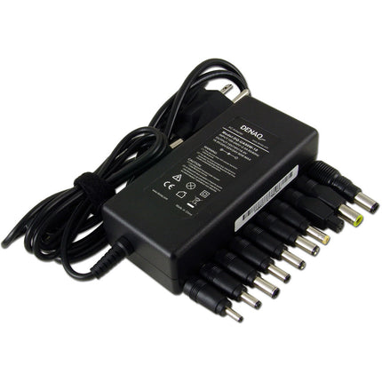 Dantona Adaptador de Corriente Universal para Portátiles 90W 10 Puntas Intercambiables Selector 15-24V