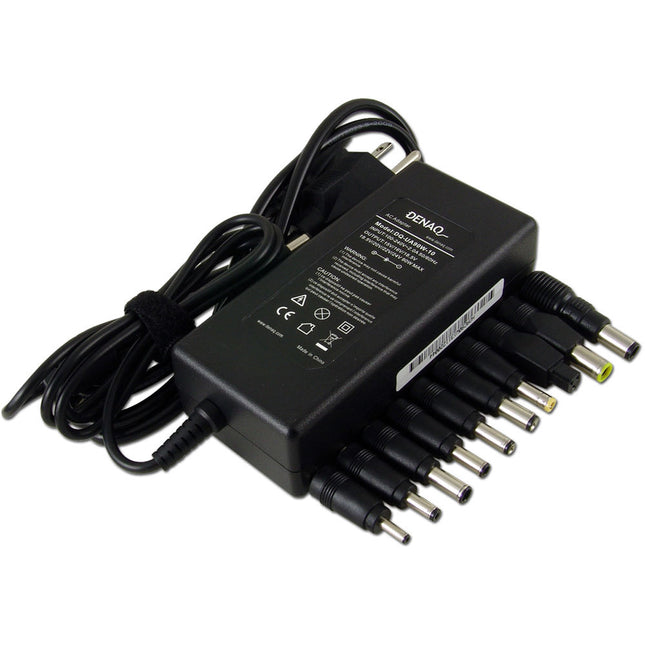 Dantona Adaptador de Corriente Universal para Portátiles 90W 10 Puntas Intercambiables Selector 15-24V