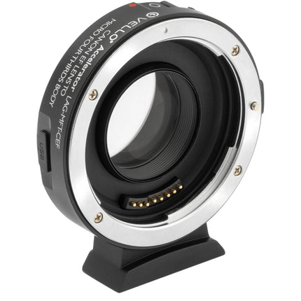 Adaptador de Lentes Vello Accelerator para Canon EF a Micro Four Thirds con Compensación de Factor Crop y Pie de Trípode Removible