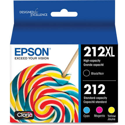 Epson Claria 212 Juego Cartuchos Tinta Color Capacidad Estándar Negro Alta XP-4100 XP-4105 WF-2830 WF-2850