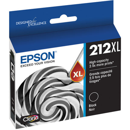 Cartucho de Tinta Negra Epson Claria 212XL Alta Capacidad para Impresoras XP-4100 y WF-2830