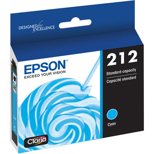 Cartucho de Tinta Cyan Epson Claria 212 Capacidad Estándar para Impresoras XP y WF