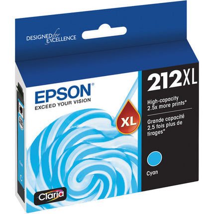 Epson Claria 212XL Cartucho de Tinta Cyan Alta Capacidad para XP-4100 XP-4105 WF-2830 WF-2850