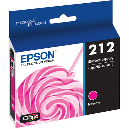 Cartucho de tinta magenta Epson Claria 212 capacidad estándar para impresoras XP-4100 XP-4105 WF-2830 WF-2850