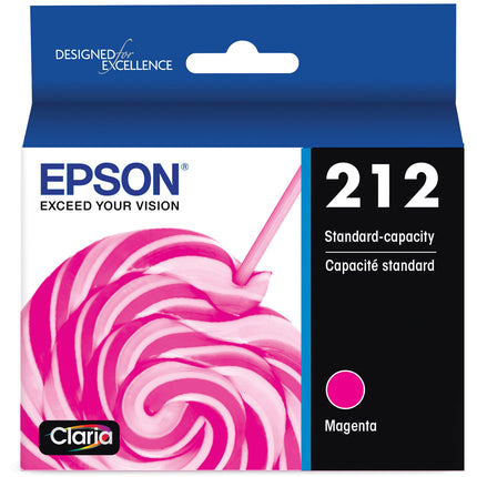 Cartucho de tinta magenta Epson Claria 212 capacidad estándar para impresoras XP-4100 XP-4105 WF-2830 WF-2850