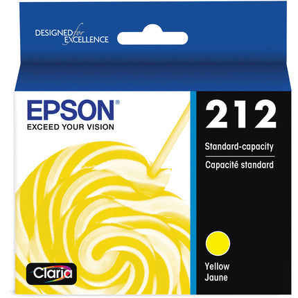 Cartucho de tinta amarilla Epson Claria 212 capacidad estándar para impresora XP-4100 XP-4105 WF-2830 WF-2850