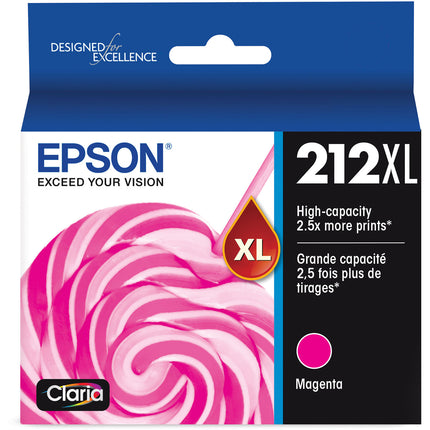 Epson Claria 212XL Cartucho de Tinta Magenta Alta Capacidad para Impresoras XP-4100 XP-4105 WF-2830 WF-2850