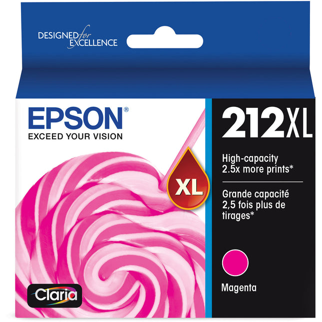 Epson Claria 212XL Cartucho de Tinta Magenta Alta Capacidad para Impresoras XP-4100 XP-4105 WF-2830 WF-2850