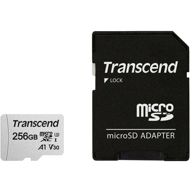 Transcend 256GB 300S microSDXC Tarjeta de Memoria UHS-I 100MB/s con Adaptador SD