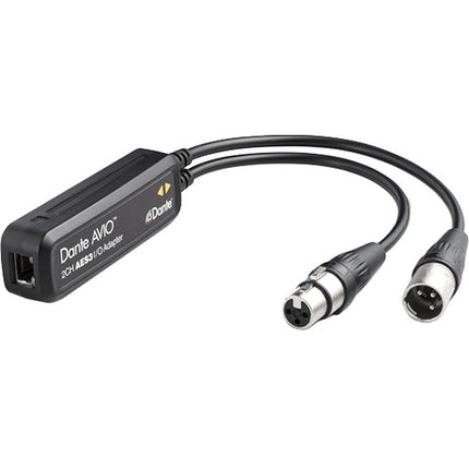 Audinate Dante AVIO Adaptador 2x2 AES3/EBU Soporte PoE 96 kHz