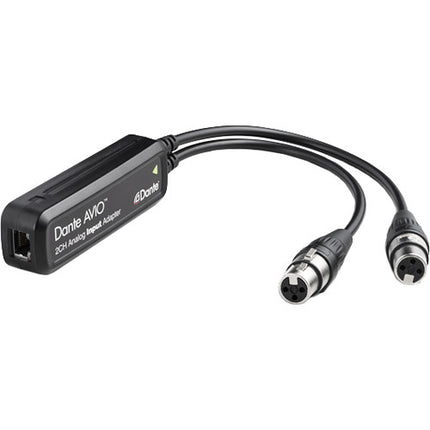Audinate Dante AVIO Adaptador de Entrada Analógica 2 Canales 24-Bit 96kHz