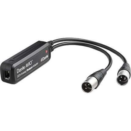 Audinate Dante AVIO Adaptador Analógico 2 Canales XLR 24-Bit 96 kHz