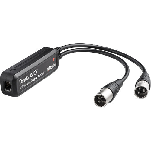 Audinate Dante AVIO Adaptador Analógico 2 Canales XLR 24-Bit 96 kHz