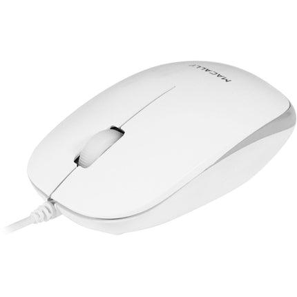 Macally Ratón Óptico USB 3 Botones 1200 dpi Diseño Ambidiestro