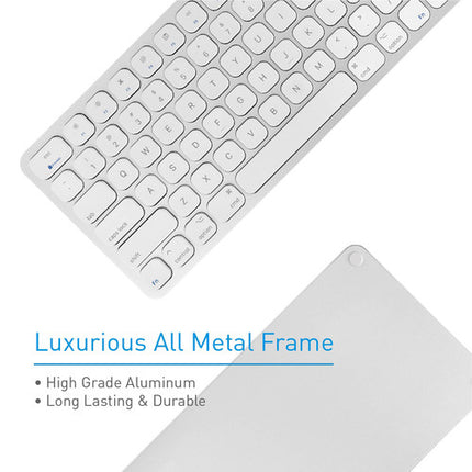 Macally Slim Teclado USB con 2 Puertos USB Teclado Completo y Teclado Numérico
