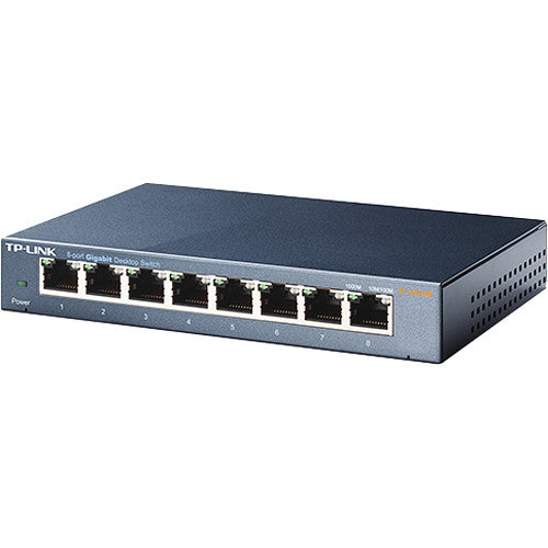 TP-Link TL-SG108 Switch de Escritorio 8 Puertos Gigabit Acero