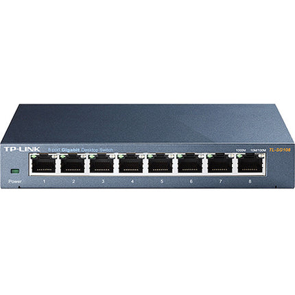 TP-Link TL-SG108 Switch de Escritorio 8 Puertos Gigabit Acero