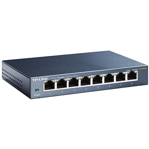 TP-Link TL-SG108 Switch de Escritorio 8 Puertos Gigabit Acero