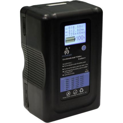 Intellytech Socanland 310Wh Batería V-Mount 14.8V 20.9Ah con Pantalla LCD
