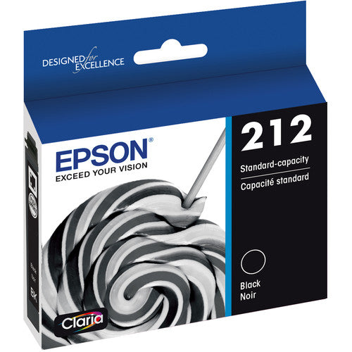 Cartucho de Tinta Negra Epson Claria 212 Capacidad Estándar para Impresoras XP-4100 XP-4105 WF-2830 WF-2850