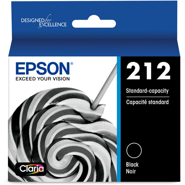 Cartucho de Tinta Negra Epson Claria 212 Capacidad Estándar para Impresoras XP-4100 XP-4105 WF-2830 WF-2850