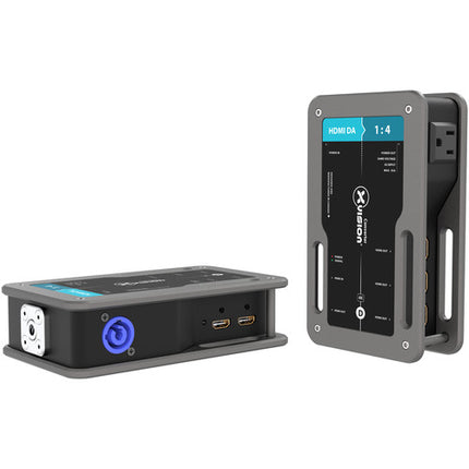 Theatrixx Technologies Amplificador HDMI 1 a 4 Salidas 4K HDR Con Conector powerCON