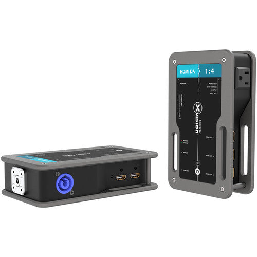 Theatrixx Technologies Amplificador HDMI 1 a 4 Salidas 4K HDR Con Conector powerCON