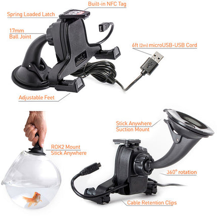 iBOLT xProDock 2 Connect Kit Soporte Ajustable con Cable Micro-USB 6'