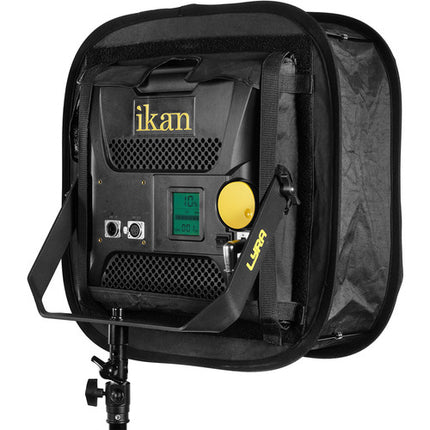 ikan Presto Softbox para Luz LED 1x1 con Rejilla y Difusión 1/4 Stop
