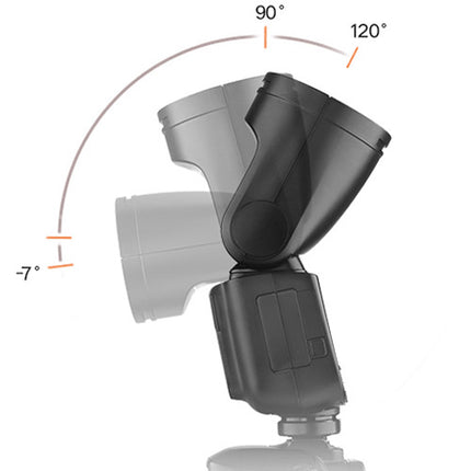 Godox V1 Flash para Nikon Kit con batería Li-Ion 480 flashes y receptor 2.4 GHz