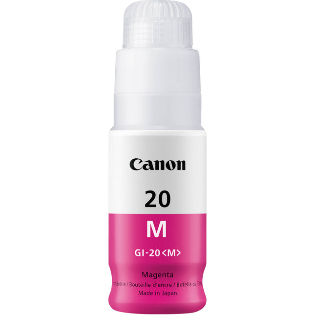 Canon GI-20 Botella de Tinta Magenta 70mL para Impresoras MegaTank