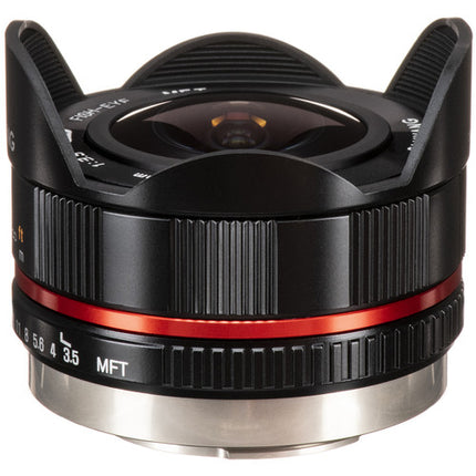 Samyang 7.5mm f/3.5 UMC Ojo de Pez para Micro Cuatro Tercios 180º Negro
