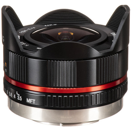 Samyang 7.5mm f/3.5 UMC Ojo de Pez para Micro Cuatro Tercios 180º Negro