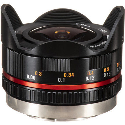 Samyang 7.5mm f/3.5 UMC Ojo de Pez para Micro Cuatro Tercios 180º Negro