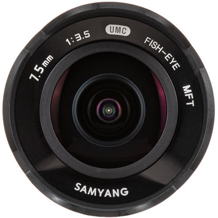 Samyang 7.5mm f/3.5 UMC Ojo de Pez para Micro Cuatro Tercios 180º Negro