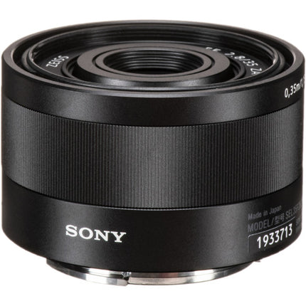 Sony Sonnar T* FE 35mm f/2.8 ZA lente E-mount full frame f/2.8 f/22 con foco interno y distancia mínima 35cm