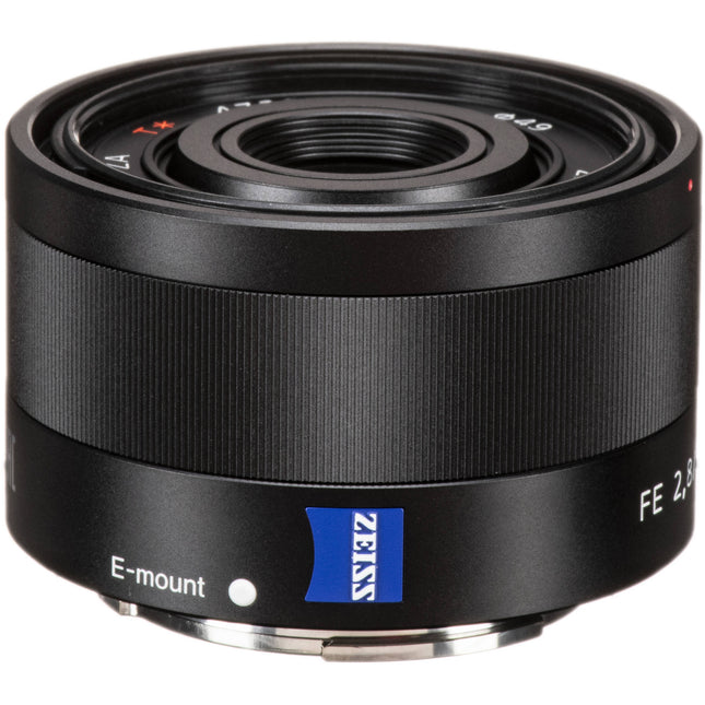 Sony Sonnar T* FE 35mm f/2.8 ZA lente E-mount full frame f/2.8 f/22 con foco interno y distancia mínima 35cm