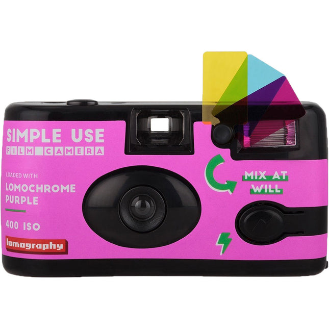 Lomography LomoChrome Purple 2019 Cámara de película con objetivo 31mm y flash integrado