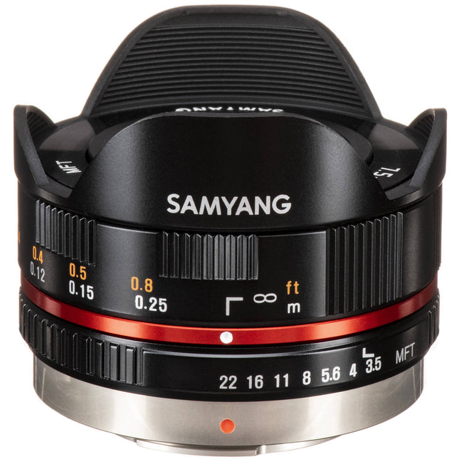 Samyang 7.5mm f/3.5 UMC Ojo de Pez para Micro Cuatro Tercios 180º Negro