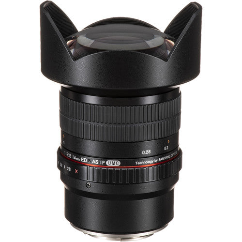 Rokinon 14mm f/2.8 ED AS IF UMC Objetivo para Fujifilm X Montura 21mm 11" enfoque mínimo