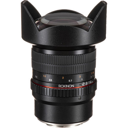 Rokinon 14mm f/2.8 ED AS IF UMC Objetivo para Fujifilm X Montura 21mm 11" enfoque mínimo