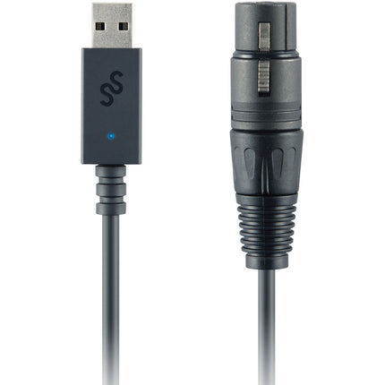 SoundSwitch Micro-DMX Interface Interfaz USB a DMX con LED Azul y Software Gratis