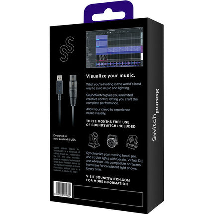 SoundSwitch Micro-DMX Interface Interfaz USB a DMX con LED Azul y Software Gratis